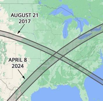 Map of Eclipse Route